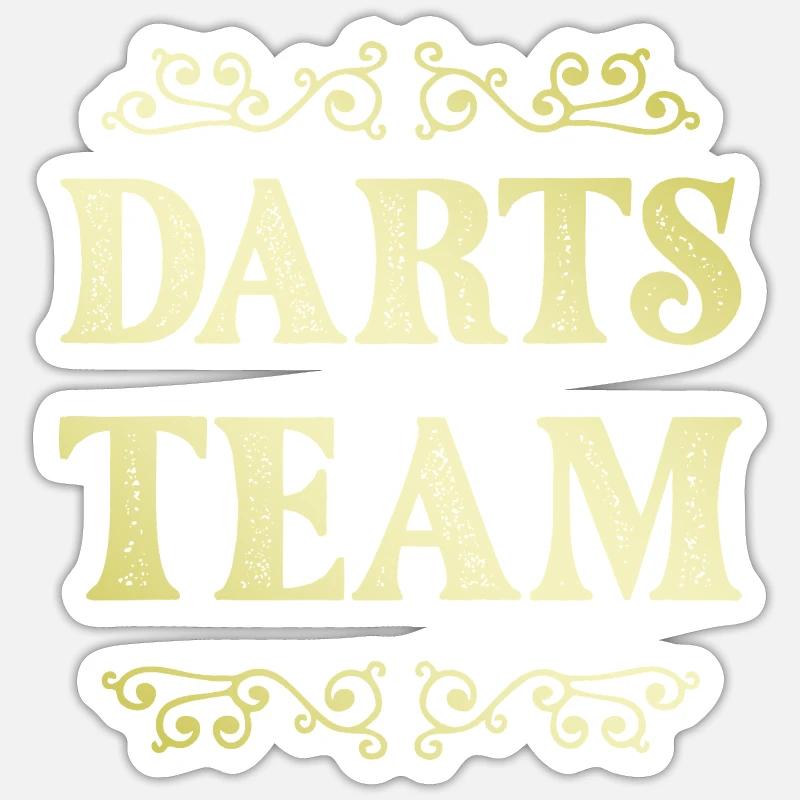 Équipe de fléchettes Sticker taille S (10 x 10 cm)