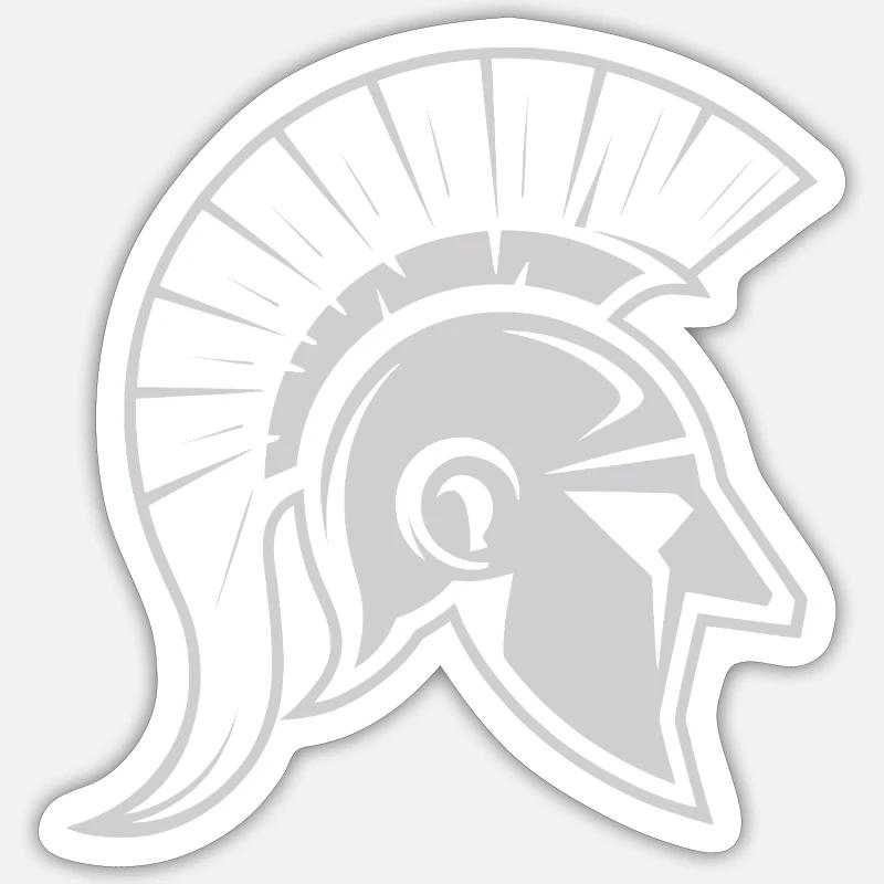Spartan Warrior - Sticker size S (10 x 10 cm) - white matte
