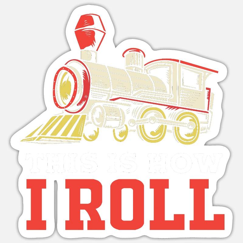 Modelleisenbahn Modellbau Modellbauer - Sticker Größe S (10 x 10 cm) - Mattweiß