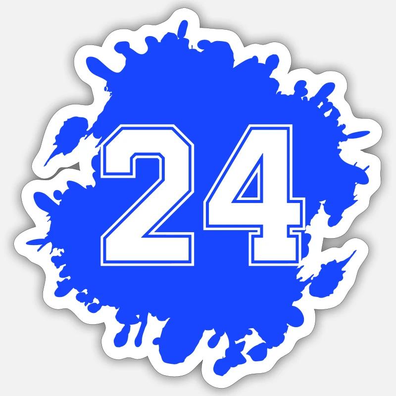 24 blobs Sticker size S (10 x 10 cm)
