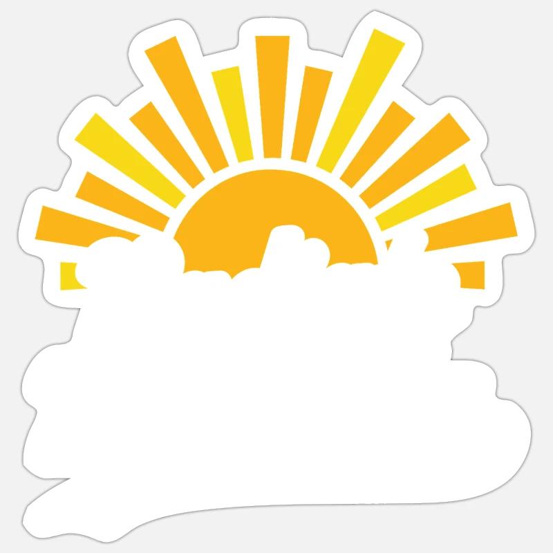 Radiate Positivity Sticker size S (10 x 10 cm)