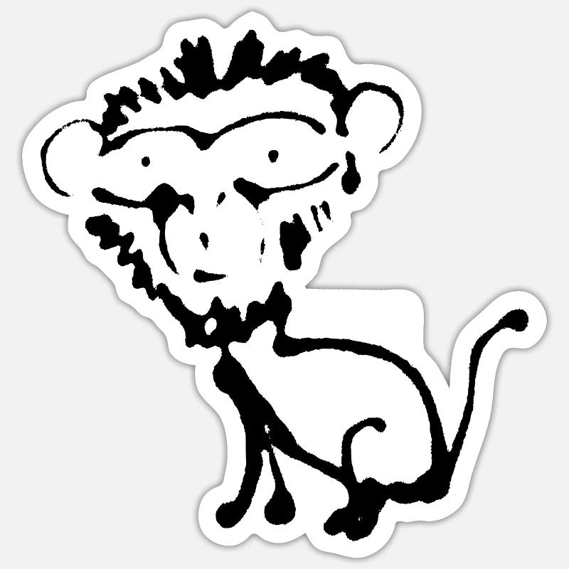 Miko - Sticker Größe S (10 x 10 cm) - Mattweiß