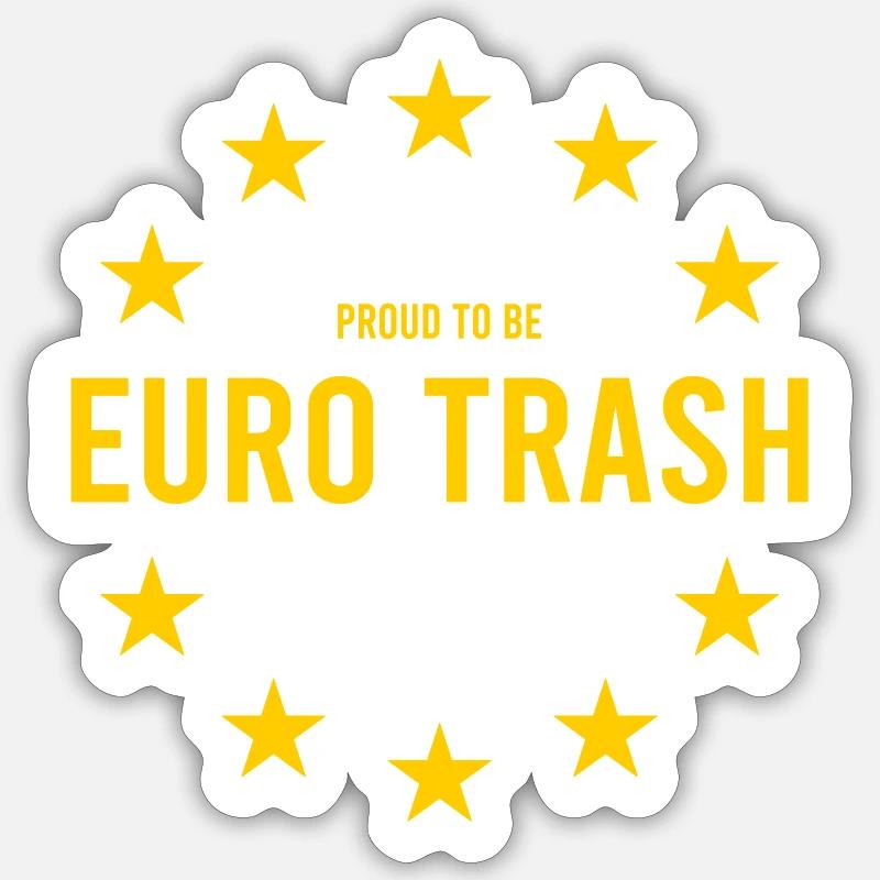 Corbeille de l’euro Sticker taille S (10 x 10 cm)