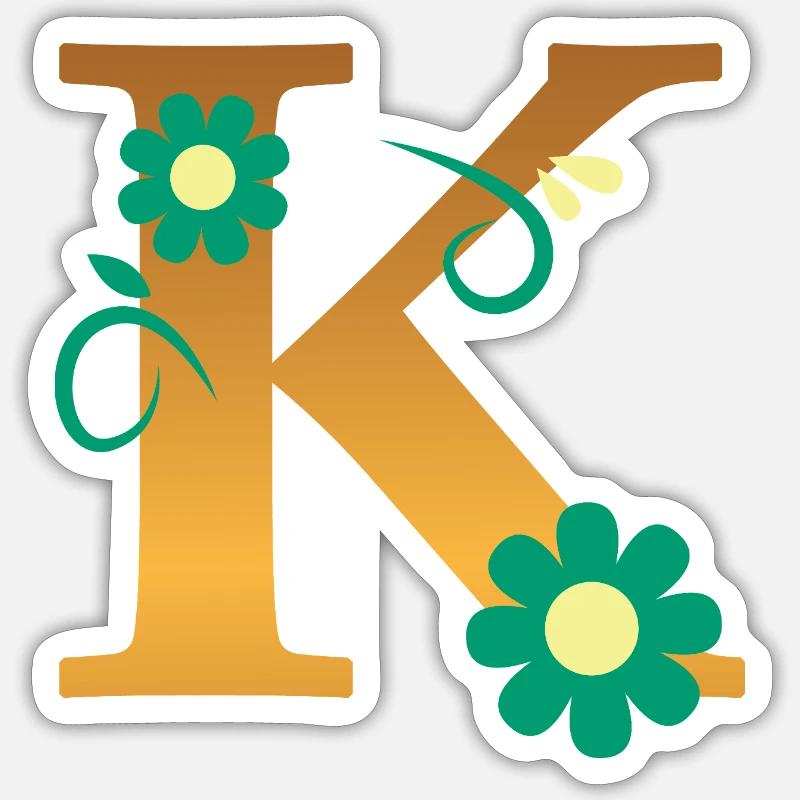 K - Sticker size S (10 x 10 cm) - white matte