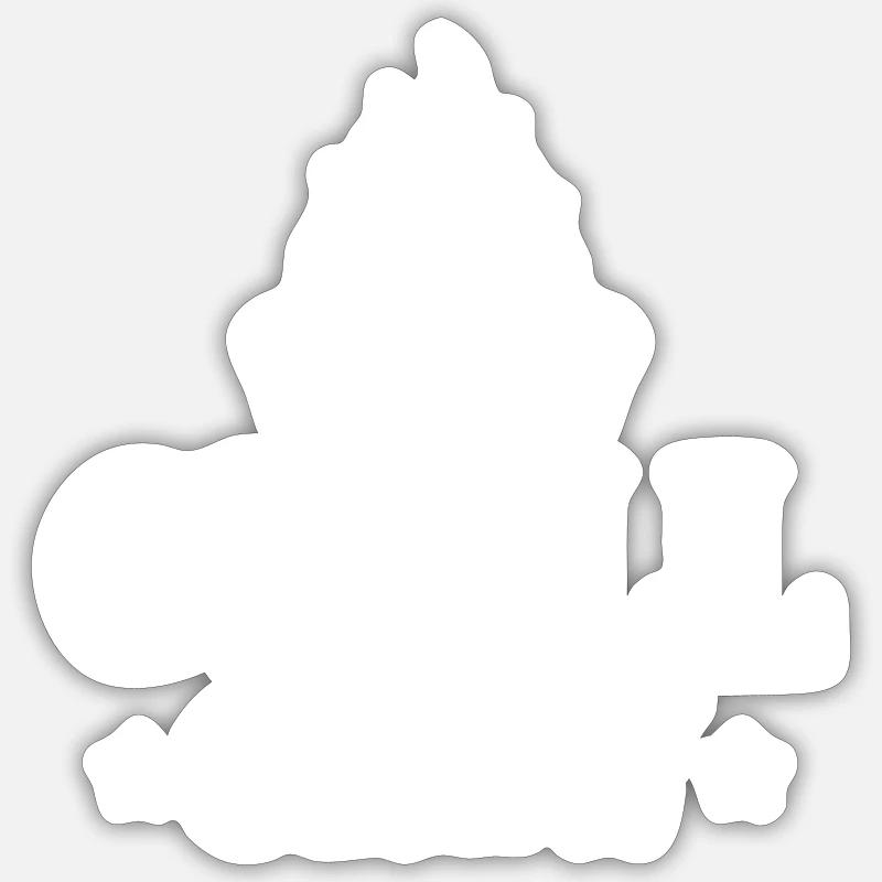 Grill Crew Grilling - Sticker size S (10 x 10 cm) - white matte