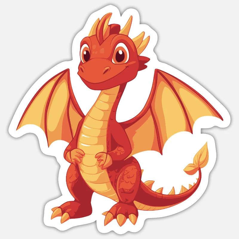Drache Sticker Größe S (10 x 10 cm)