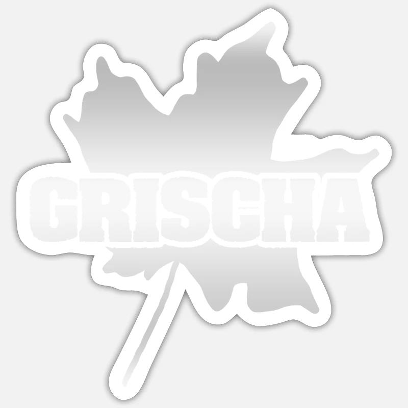 Grischa - Sticker taille S (10 x 10 cm) - blanc mat
