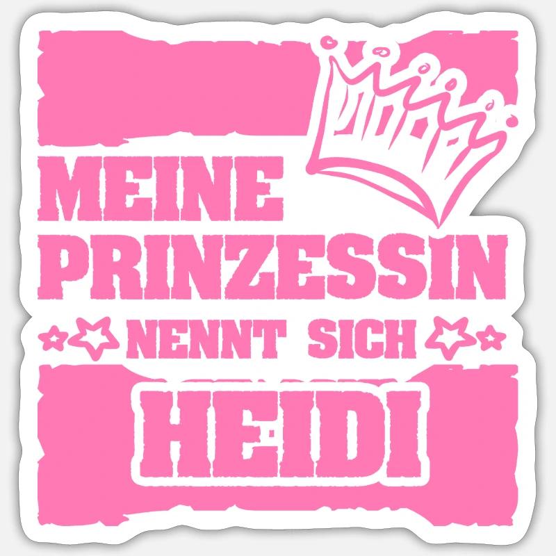 Gift for Heidi - Sticker size S (10 x 10 cm) - white matte