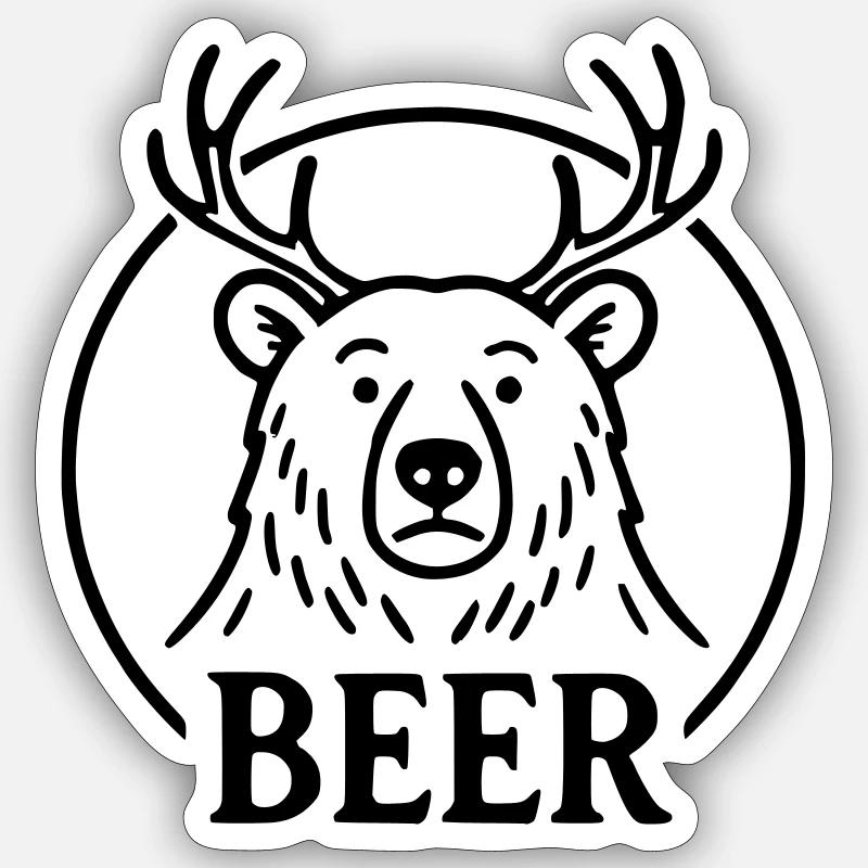 Beer Sticker taille S (10 x 10 cm)
