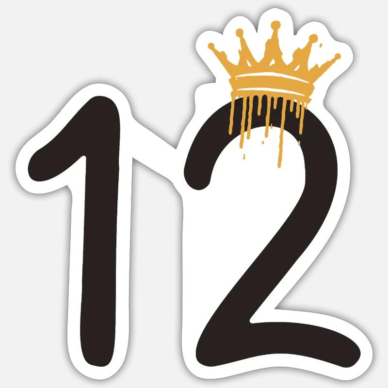 12 - Sticker size S (10 x 10 cm) - white matte