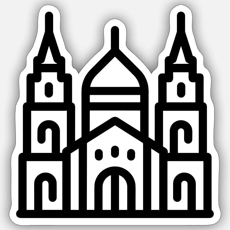 cathedral Sticker size S (10 x 10 cm)