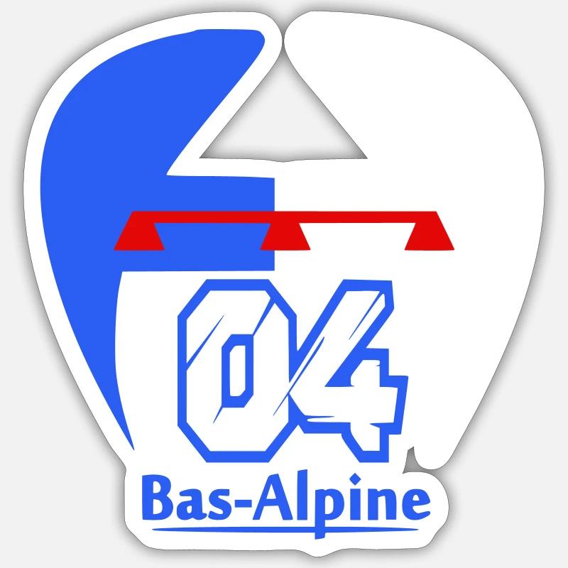 Bas-Alpine 04 logo Sticker size S (10 x 10 cm)