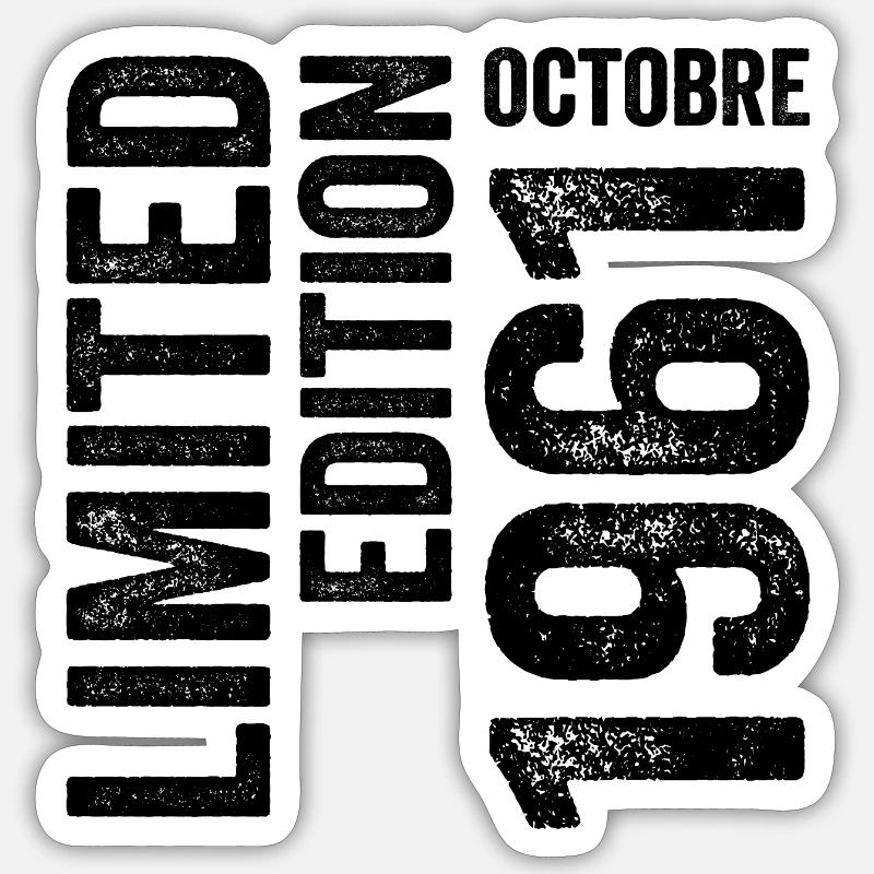 1961 - Sticker size S (10 x 10 cm) - white matte