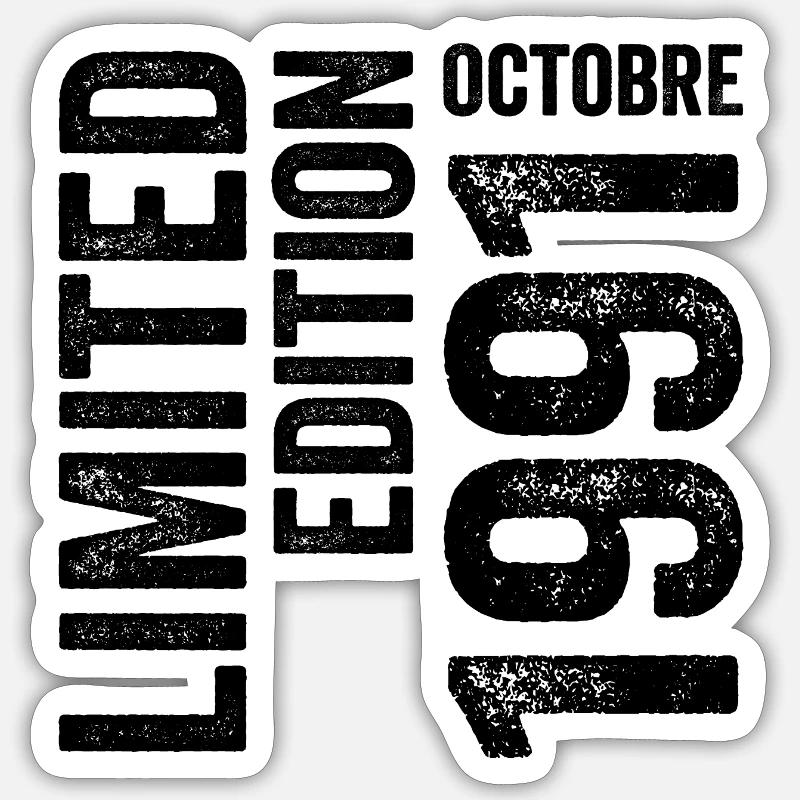 1991 - Sticker taille S (10 x 10 cm) - blanc mat
