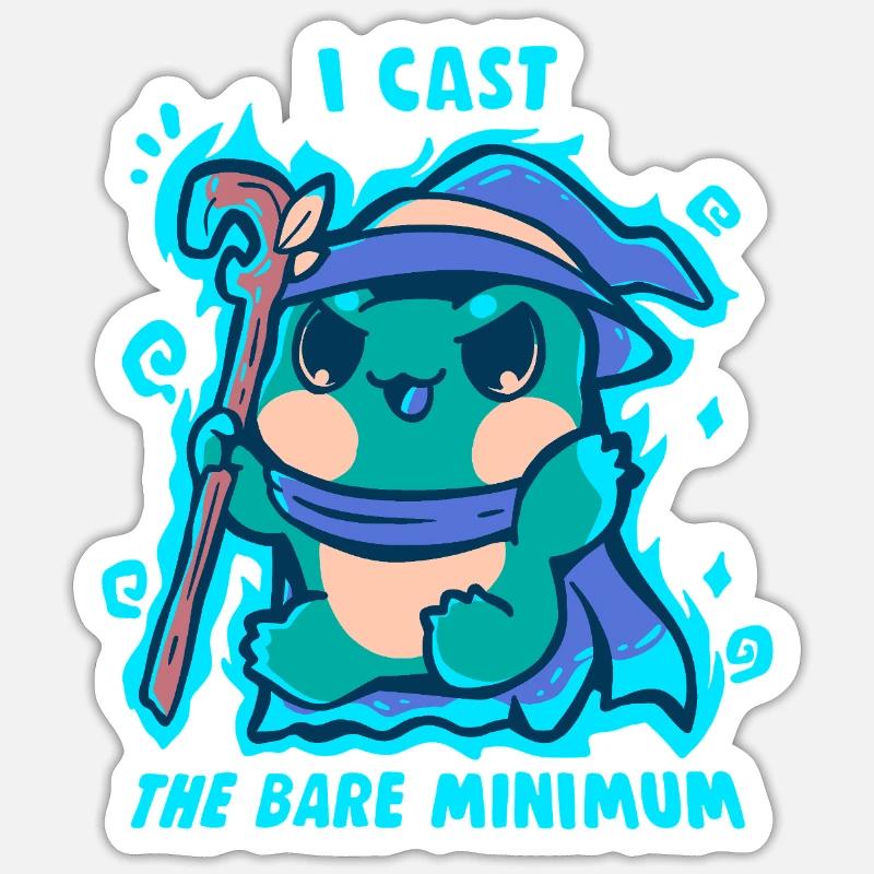 Le sort du strict minimum Sticker taille S (10 x 10 cm)