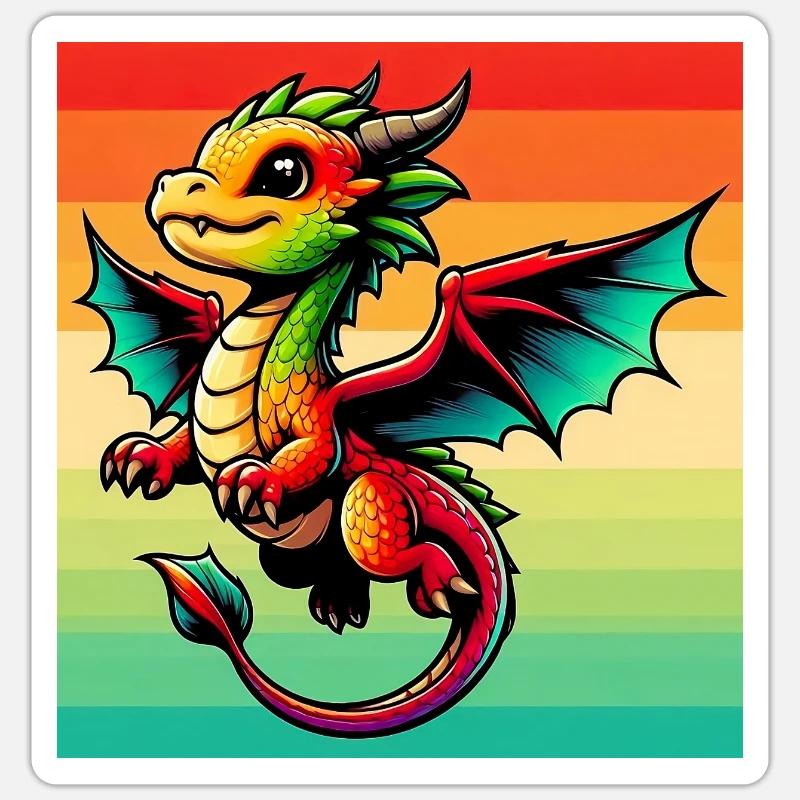 dragon Sticker size S (10 x 10 cm)