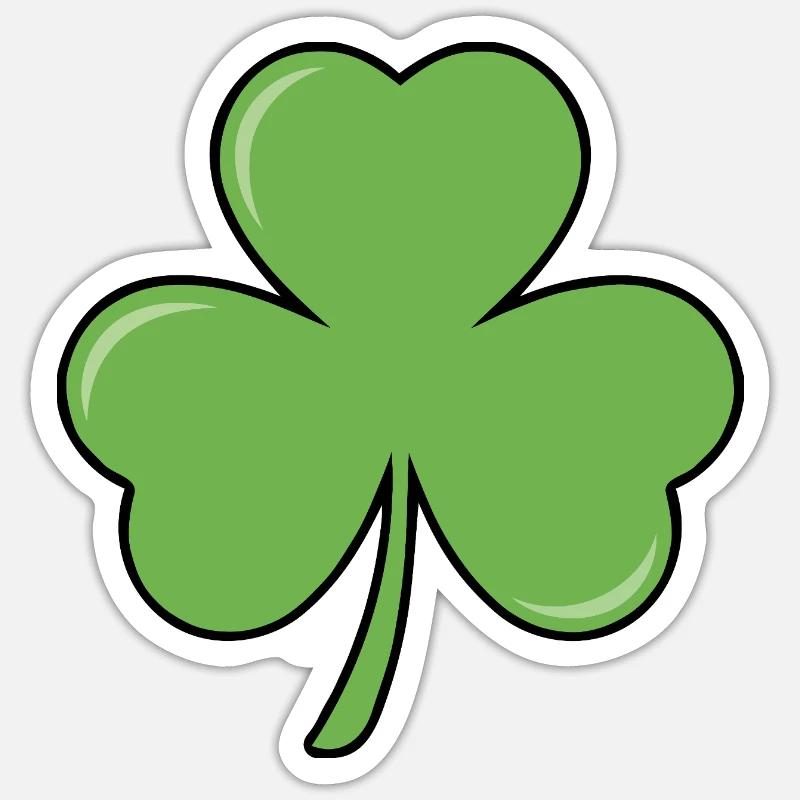 Trèfle d’Irlande Sticker taille S (10 x 10 cm)