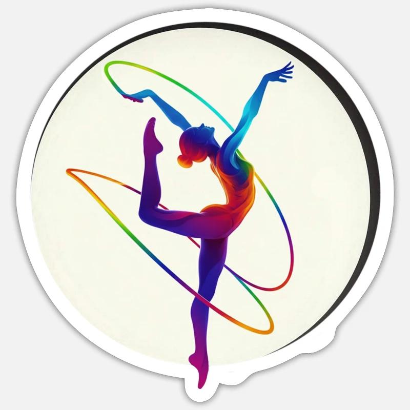 Dance - Sticker size S (10 x 10 cm) - white matte