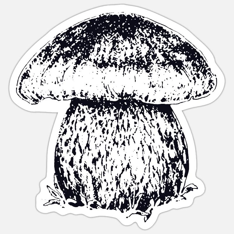 PENNY BUN - Sticker size S (10 x 10 cm) - white matte