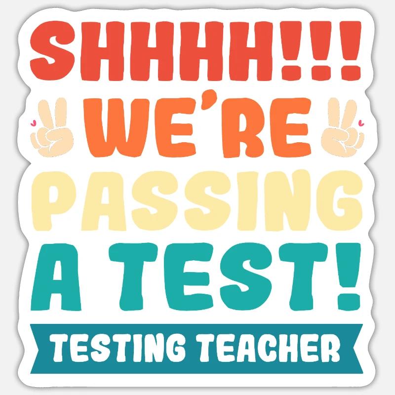 Examen d’enseignant Sticker taille S (10 x 10 cm)