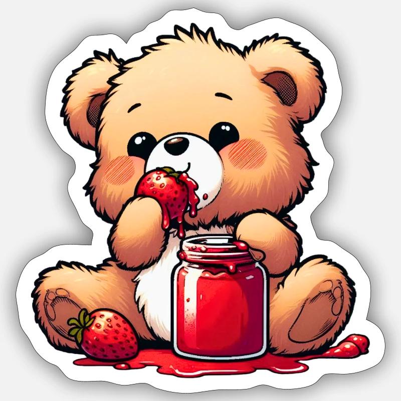 Bärchen Teddybär Bär Sticker Größe S (10 x 10 cm)