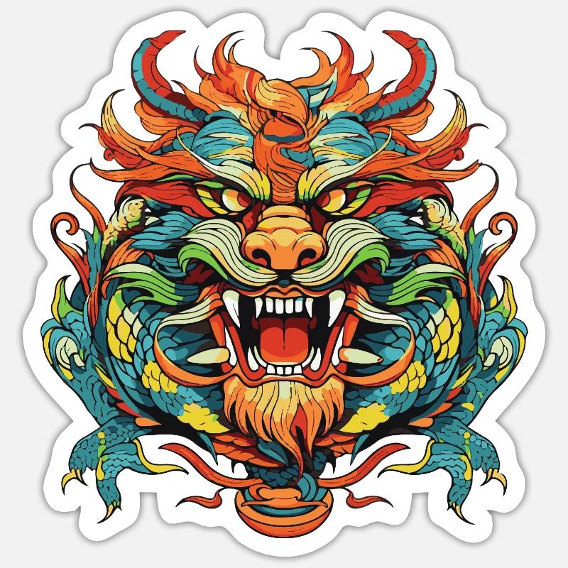 Dragon Comic China - Sticker size S (10 x 10 cm) - white matte
