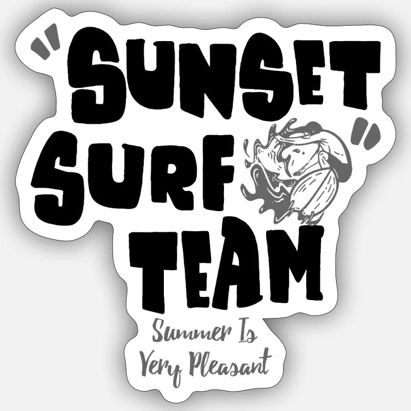 L’été à Very Pleasant - Sticker taille S (10 x 10 cm) - blanc mat