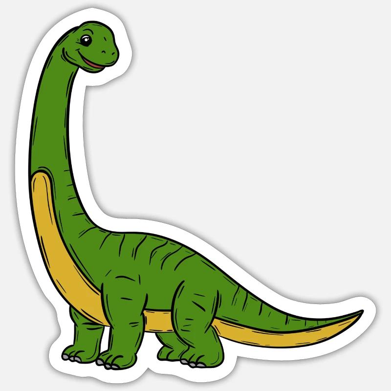 Dinosaur - Sticker size S (10 x 10 cm) - white matte