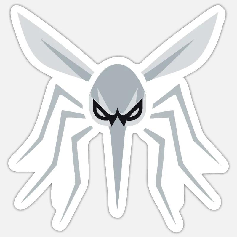 Mosquito, Mosquito, Insect, Evil - Sticker size S (10 x 10 cm) - white matte