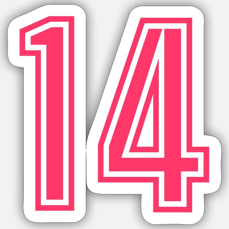 14 - Sticker taille S (10 x 10 cm) - blanc mat