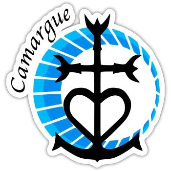 Camargue - Sticker size S (10 x 10 cm) - white matte - Front