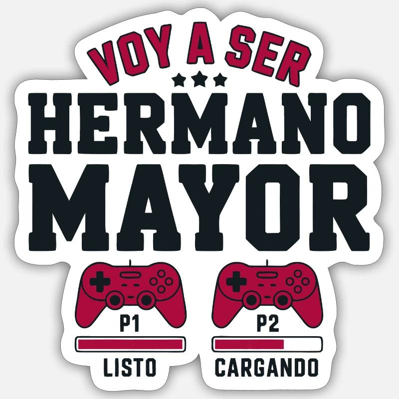 Ich werde ein großer Bruder sein Sticker Größe S (10 x 10 cm)