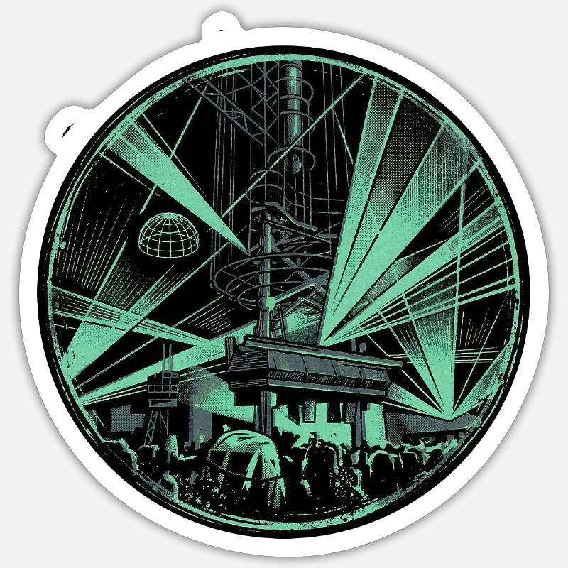 Techno Generation Electro Sticker size S (10 x 10 cm)