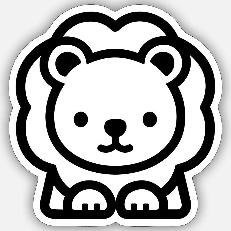 lion Sticker size S (10 x 10 cm)