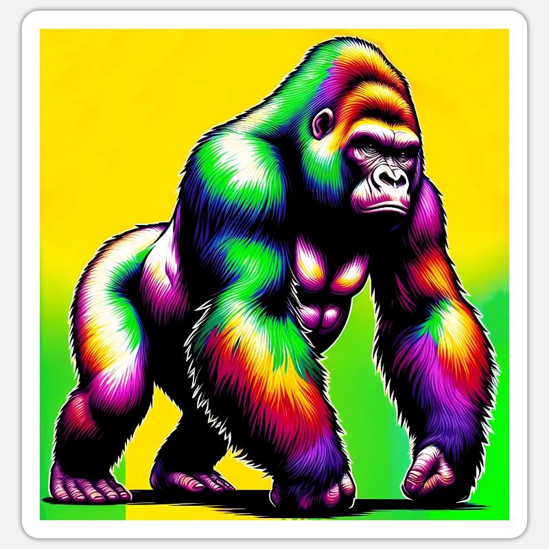 gorilla Sticker size S (10 x 10 cm)