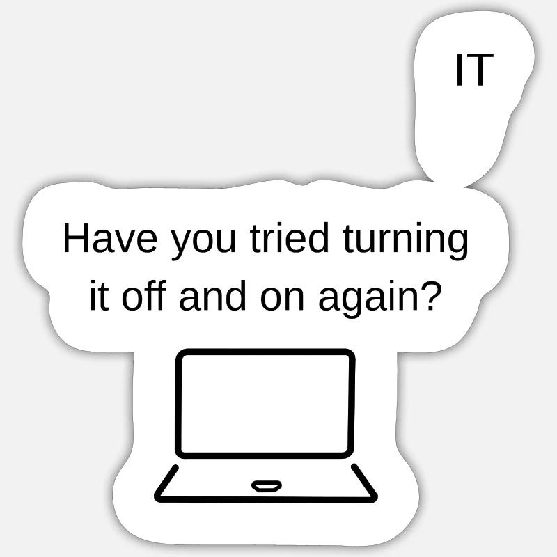 Support technique - Sticker taille S (10 x 10 cm) - blanc mat