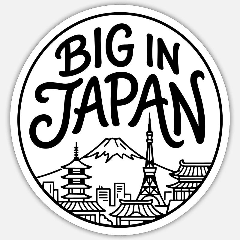 Japan - Sticker size S (10 x 10 cm) - white matte