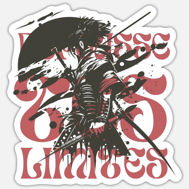 Crimson Kraken Silhouette - Sticker taille S (10 x 10 cm) - blanc mat