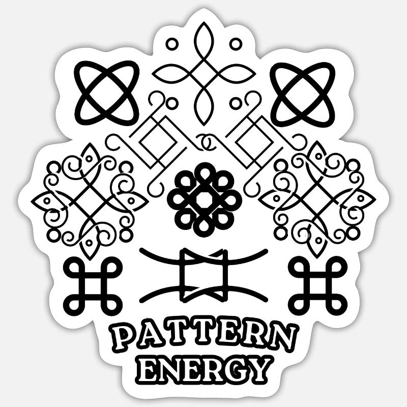 Pattern Energy - Sticker size S (10 x 10 cm) - white matte