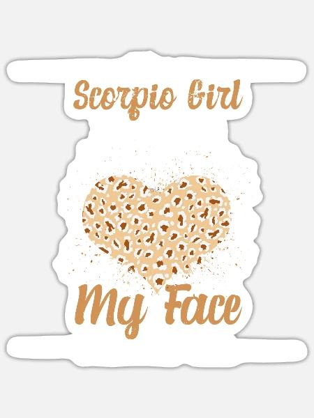 Sternzeichen Skorpion - Sticker Größe S (10 x 10 cm) - Mattweiß