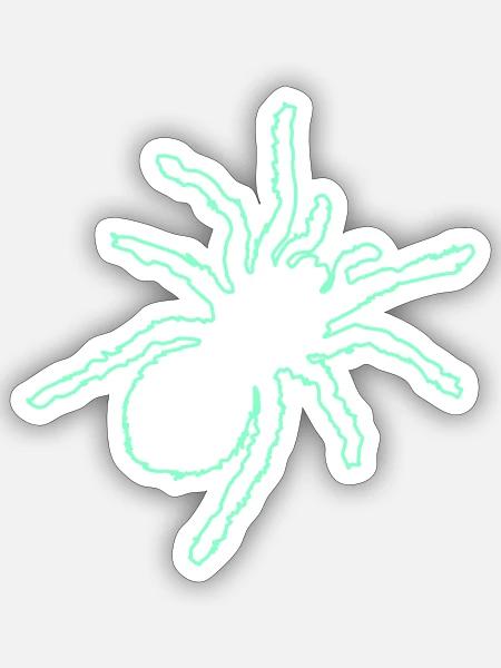 spinne - Sticker Größe S (10 x 10 cm) - Mattweiß