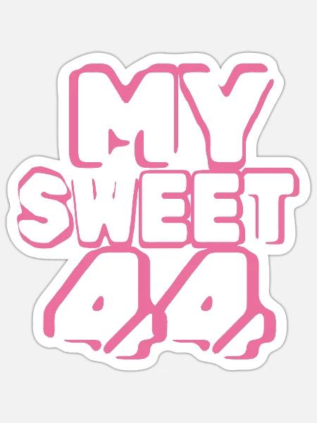 Alter 44 - Sticker Größe S (10 x 10 cm) - Mattweiß