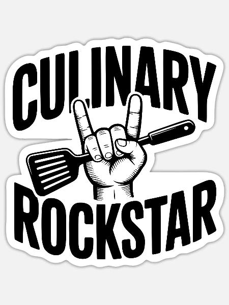 Kulinarischer Händler - Sticker Größe S (10 x 10 cm) - Mattweiß
