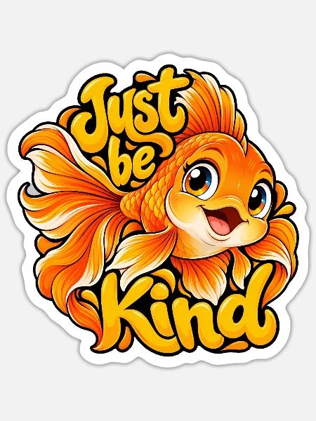 Goldfische - Sticker Größe S (10 x 10 cm) - Mattweiß