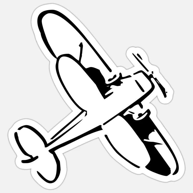 Doppeldecker Sticker Größe S (10 x 10 cm)