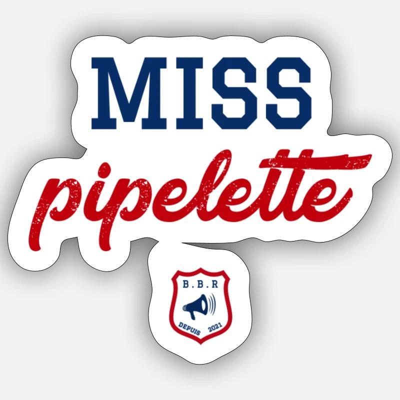 MISS pipelette Sticker taille S (10 x 10 cm)
