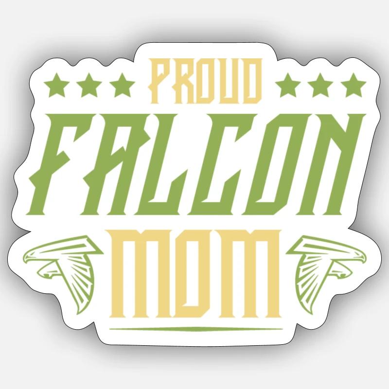 falknerei mama - Sticker Größe S (10 x 10 cm) - Mattweiß