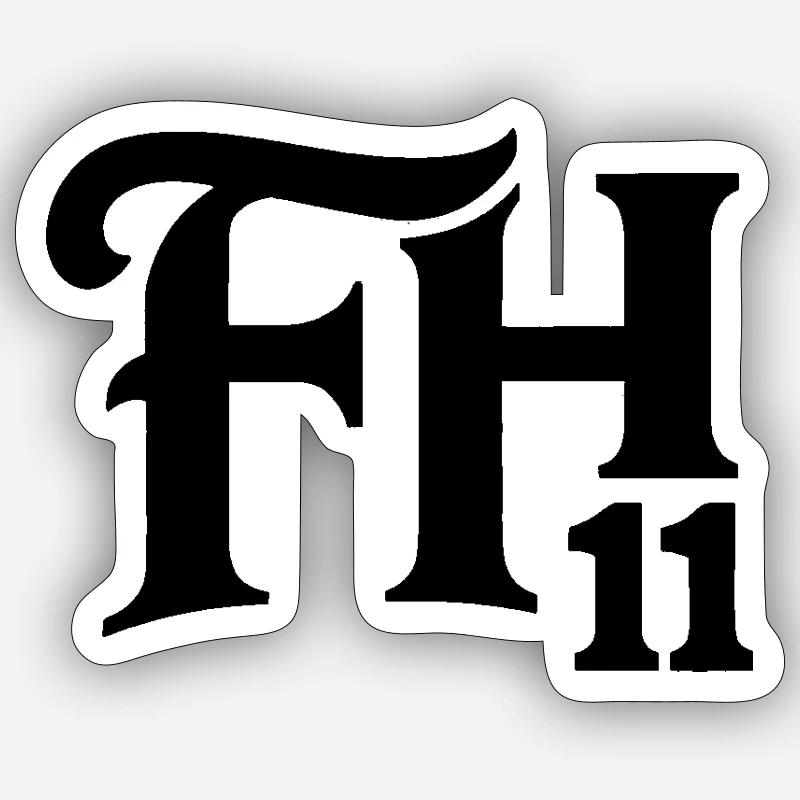 logoFH11_01 - Sticker size S (10 x 10 cm) - white matte