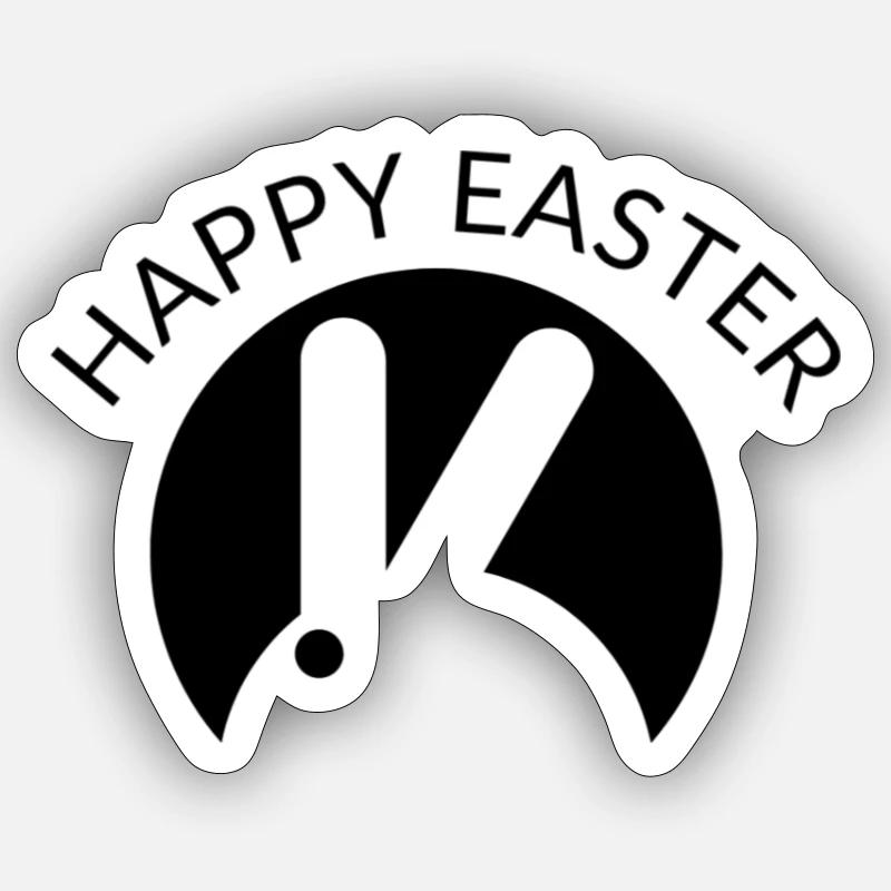 Joyeuses Pâques Sticker taille S (10 x 10 cm)