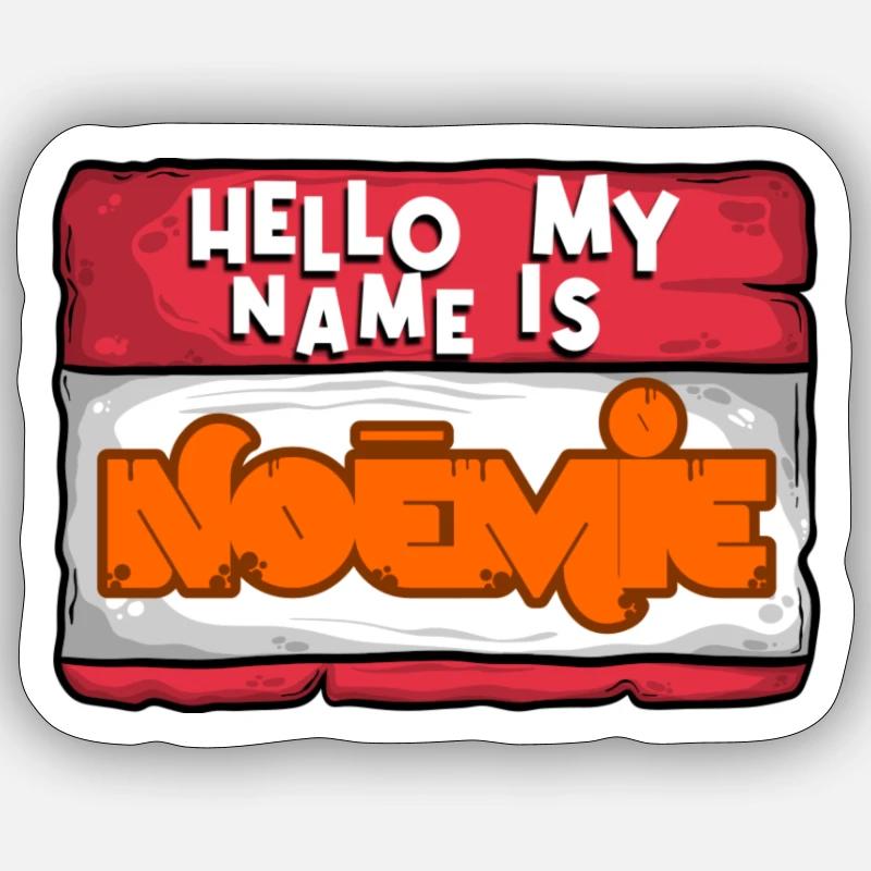 First name Noémie Sticker size S (10 x 10 cm)